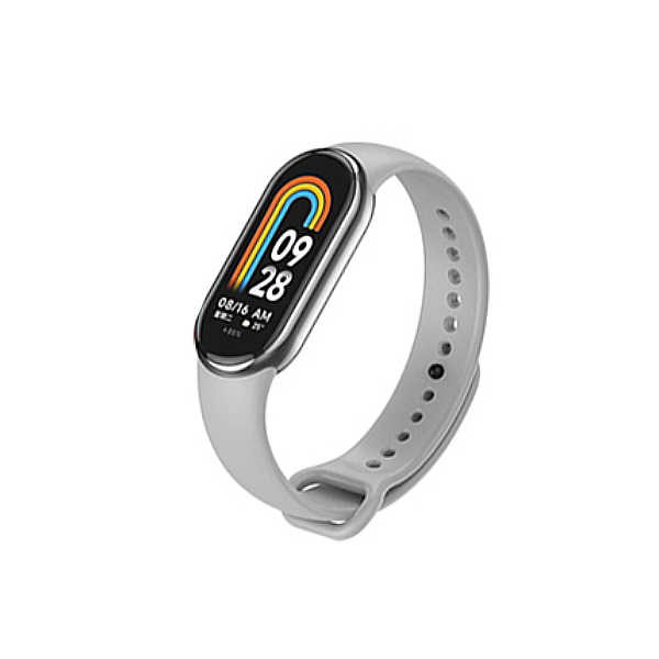 Bracelete Silicone para Xiaomi Mi Band 8 - Cinza