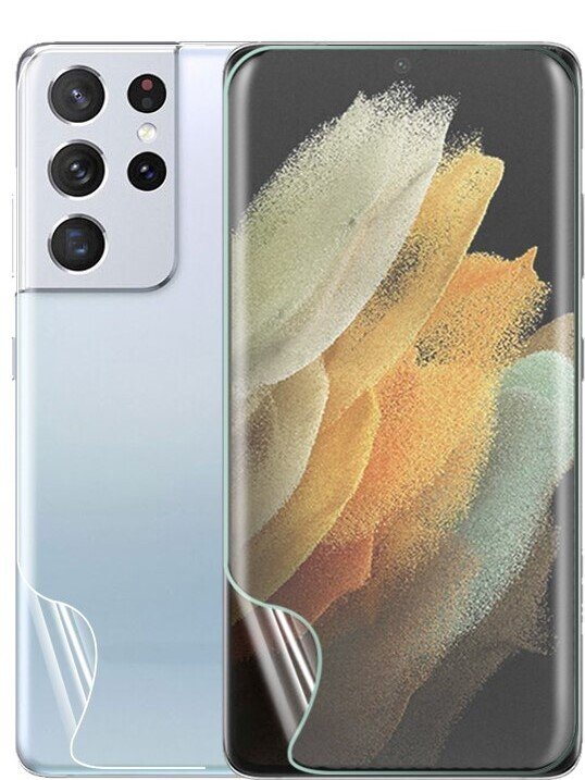 Kit Película Protectora de Hydrogel Frente e Verso para Samsung Galaxy S21 Plus