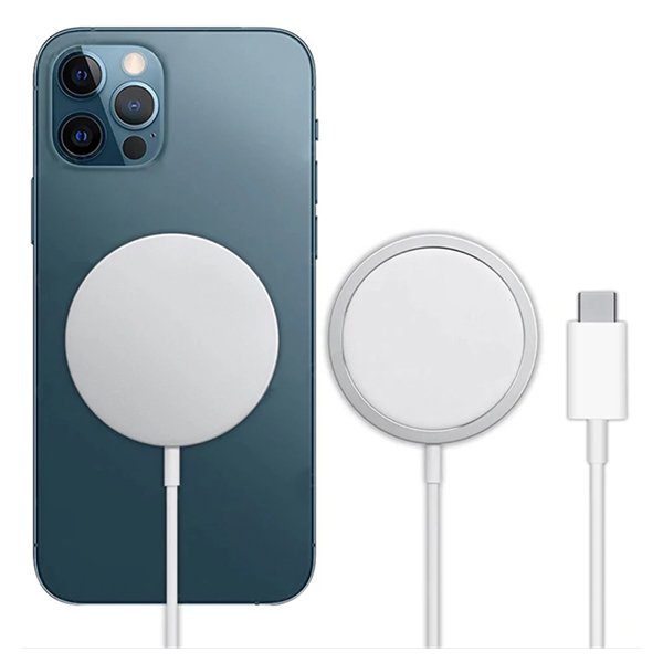 Carregador Sem Fios Carga Rápida para Apple iPhone 14 Branco