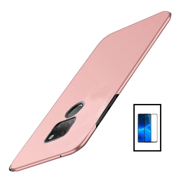 Kit Película de Vidro Temperado GorilasGlass + Capa Rígida e Fina para Huawei Mate 20X 5G - Rosa