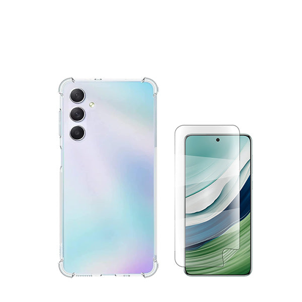 Kit Capa Traseira Super Proteção + Película de Hydrogel Frente Transparente GIFT4ME para Samsung Galaxy S24 Plus + 5G - Transparente