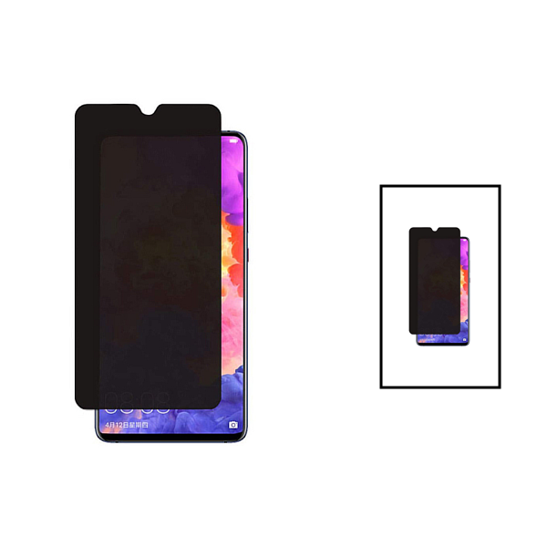 Kit 2 Películas de Vidro Temperado Privacidade para Samsung A54 5G - Transperente/Preto