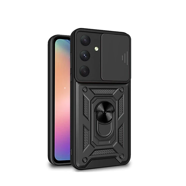 Capa de Proteção Militar Magnética Janela Deslizante GIFT4ME para Samsung Galaxy S23 FE - Preto