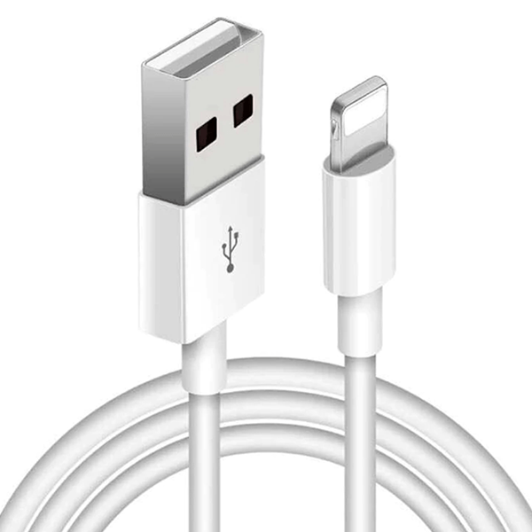 Cabo de Carregamento 100cm Lightning com Certificado MFI para Apple iPhone 14 Pro - Branco
