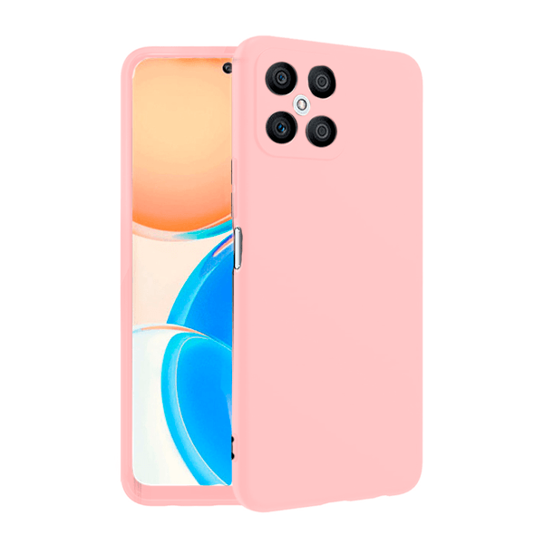 Capa Proteção Traseira Silicone para Honor X8 - Rosa