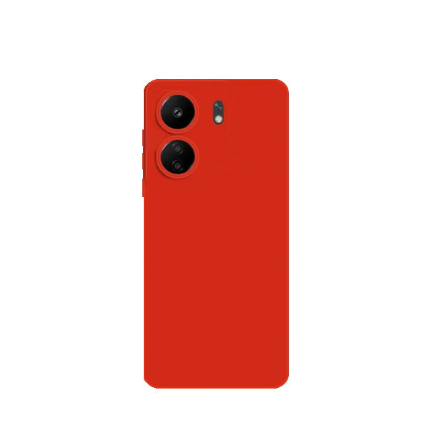 Capa Proteção Traseira Silicone GIFT4ME para Xiaomi Redmi 13C - Vermelho