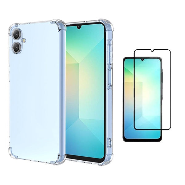 Kit Capa Super Proteção + Película de Vidro Temperado Gorilasglass GIFT4ME Para Samsung Galaxy A07 - Transparente