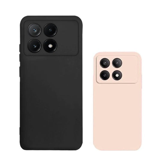 Kit 2x Capa Proteção Silicone Gift4Me Para Xiaomi Poco X6 Pro 5G - Preto / Rosa