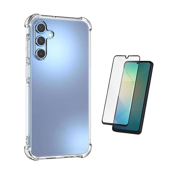 Kit Capa Super Proteção + Película de Vidro Temperado Gorilasglass GIFT4ME Para Samsung Galaxy A17 5G - Transparente