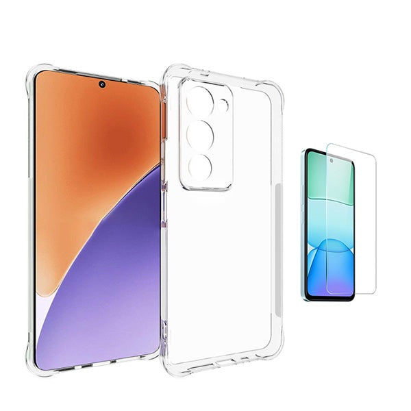 Kit Capa Super Proteção + Película de Vidro Temperado GIFT4ME Para Xiaomi Redmi 15 - Transparente