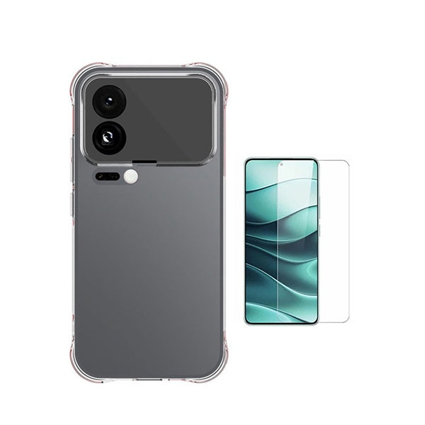 Kit Capa Super Proteção + Película de Vidro Temperado GIFT4ME Para Xiaomi 17 Pro 5G - Transparente