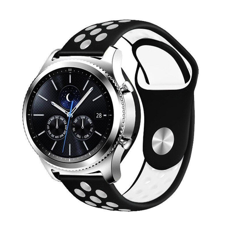 Bracelete Desportiva Gift4Me Para Huawei Watch GT 5 - 46mm - Preto / Branco