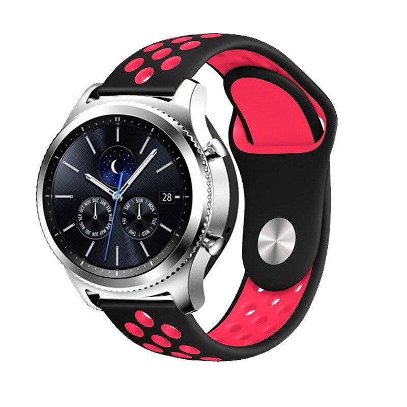 Bracelete Desportiva GIFT4ME Para Honor Watch 6 Plus - Preto / Vermelho