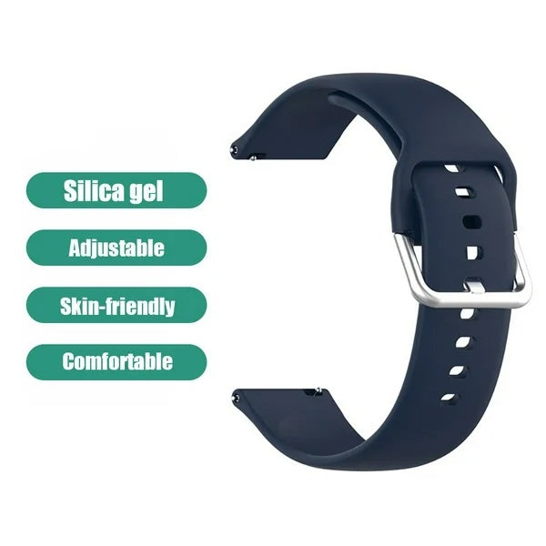 Bracelete Silicone Com Fivela GIFT4ME Para Coros Apex 2 Pro - Azul Escuro
