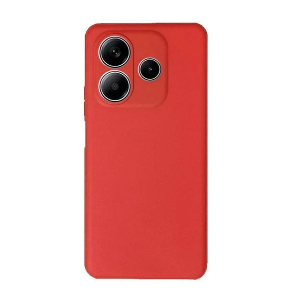 Capa Proteção Silicone Gift4Me Para Xiaomi Redmi Note 14 4G - Vermelha