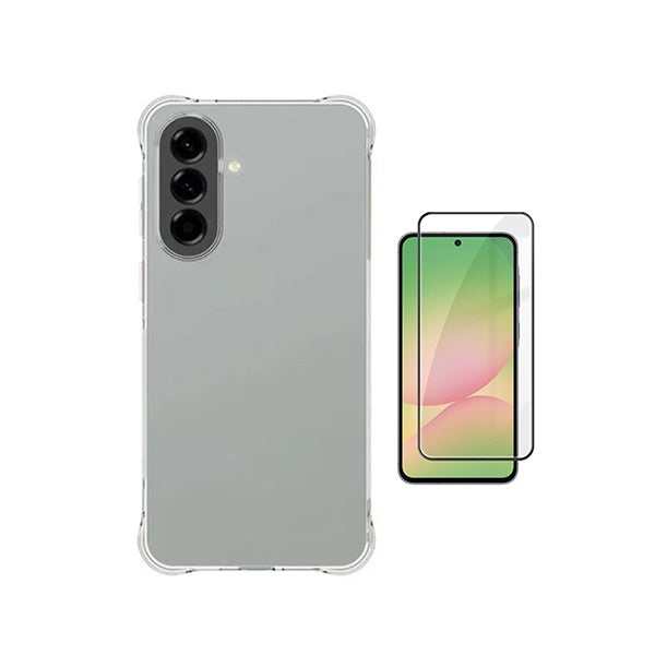 Kit Capa Super Proteção + Película de Vidro Temperado Gorilasglass GIFT4ME Para Samsung Galaxy A37 5G - Transparente