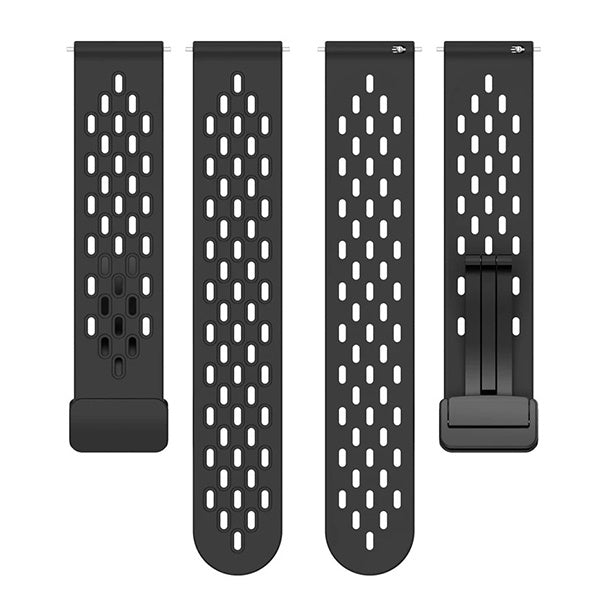 Bracelete Silicone Respirável Magnética GIFT4ME Para Coros Apex 2 Pro - Preto