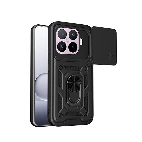 Capa de Proteção Militar Magnética Janela Deslizante GIFT4ME Para Xiaomi 17T Pro 5G - Preto