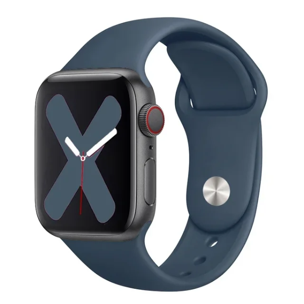 Bracelete Silicone GIFT4ME Para Apple Watch Series 12 - 42mm - Azul Escuro