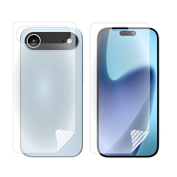 Kit Película Protectora de Hydrogel Frente e Verso GIFT4ME Para Apple iPhone 17 Air - Transparente