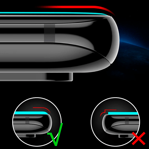 Kit 2 Vidro Gorilasglass Curved GIFT4ME Para Oppo Reno14 - Transparente/Preto