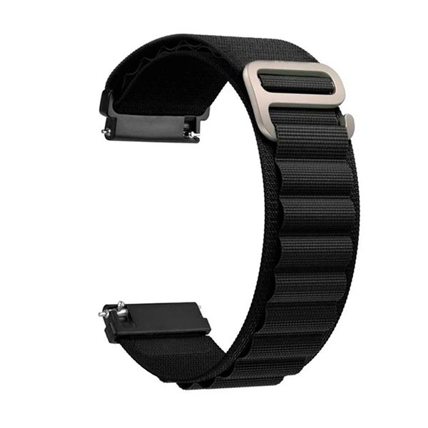 Bracelete Poliéster Alpine M (Pulso de 145mm a 190mm) GIFT4ME Para Honor Watch 6 - Preto