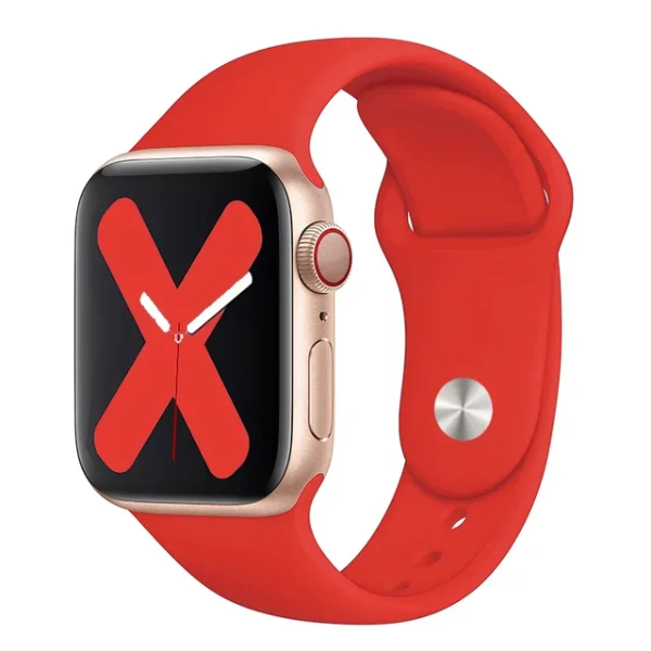 Bracelete Silicone GIFT4ME Para Apple Watch Series 12 - 42mm - Vermelho
