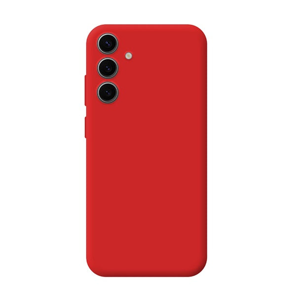 Capa Proteção Silicone Gift4Me Para Samsung Galaxy S24 FE - Vermelha