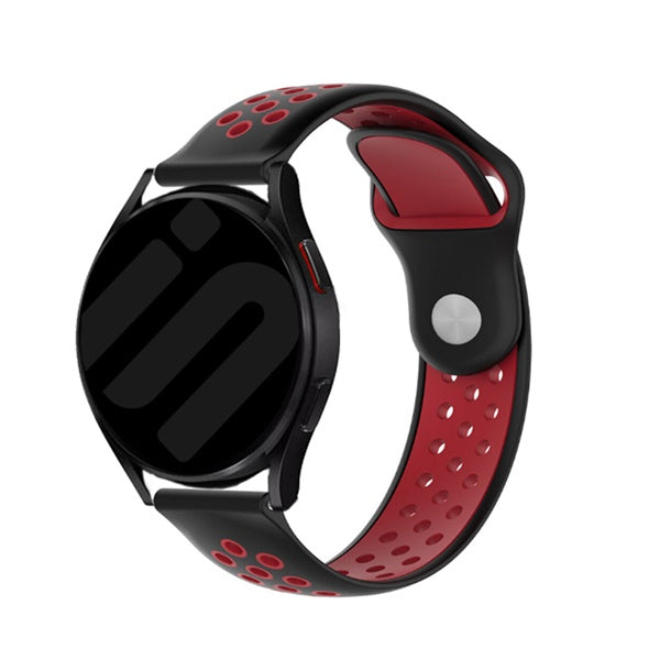 Bracelete Desportiva GIFT4ME Compativel Com Samsung Galaxy Watch FE - Preto / Vermelho