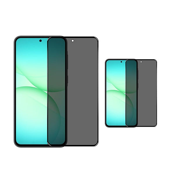 Kit 2 Películas de Vidro Temperado Privacidade GIFT4ME Para Samsung Galaxy A37 5G - Transparente/Preto