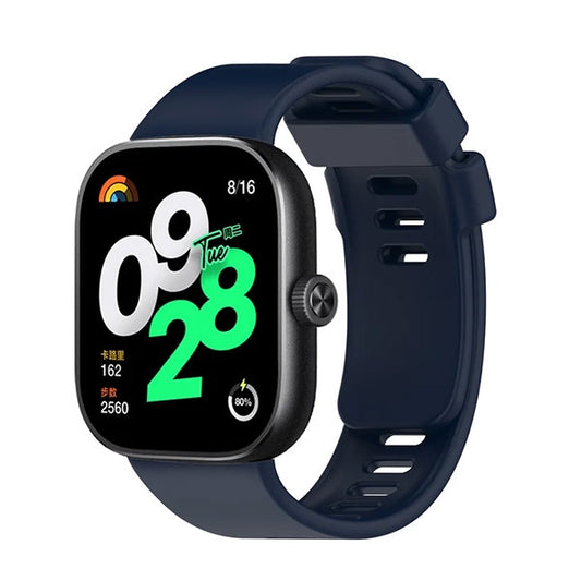 Bracelete Silicone GIFT4ME Compativel Com Xiaomi Redmi Watch 4 - Azul Escuro