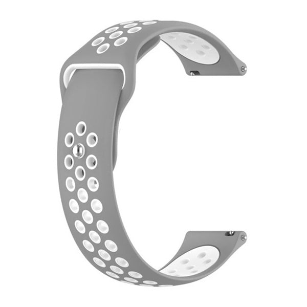 Bracelete Desportiva GIFT4ME Para Huawei Watch GT 6 - 46mm - Cinza / Branco