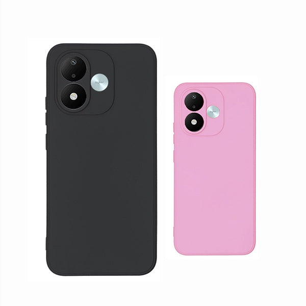 Kit 2x Capa Proteção Silicone GIFT4ME Para Xiaomi Redmi Note 17 4G - Preto / Rosa