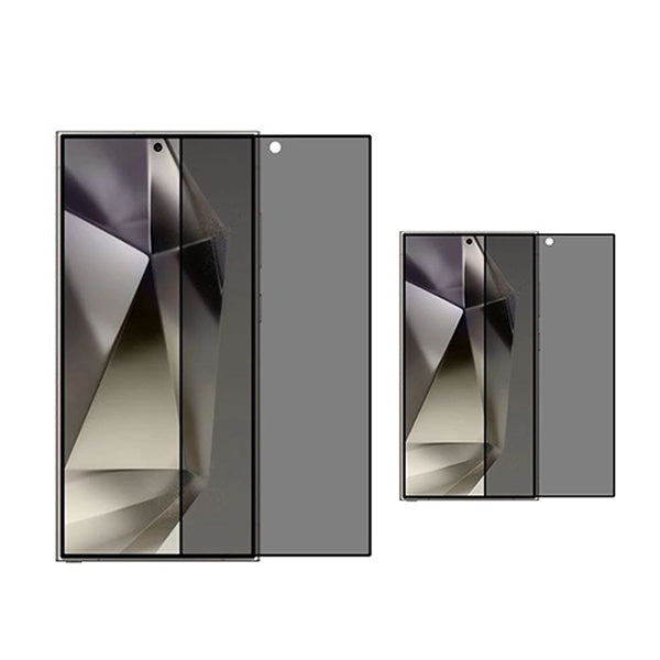 Kit 2 Películas de Vidro Temperado Privacidade GIFT4ME Para Samsung Galaxy S26 Ultra - Transparente/Preto