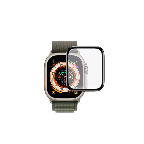 Película de Vidro Temperado Gorilasglass 3d GIFT4ME Para Apple Watch Ultra 4 - Transparente/Preto