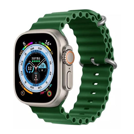 Bracelete de Silicone Ocean Ondulada GIFT4ME para Apple Watch Series 3 - 42mm - Verde