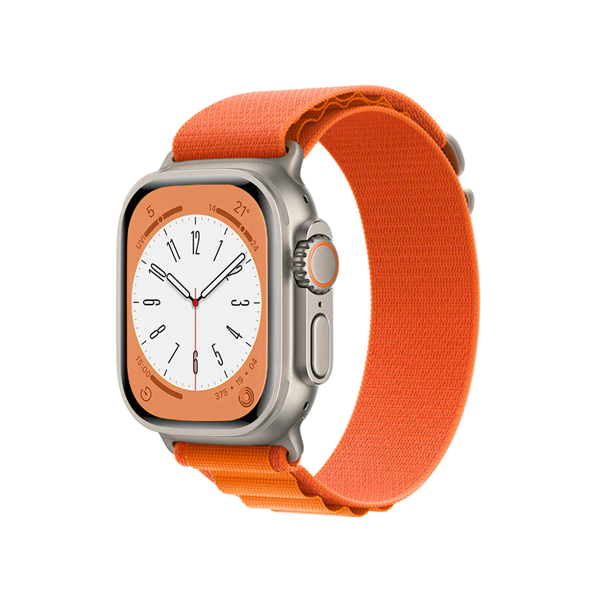 Bracelete Poliéster Alpine L (Pulso de 165mm a 210mm) GIFT4ME Compativel Com Apple Watch Series 10 - 46mm - Laranja