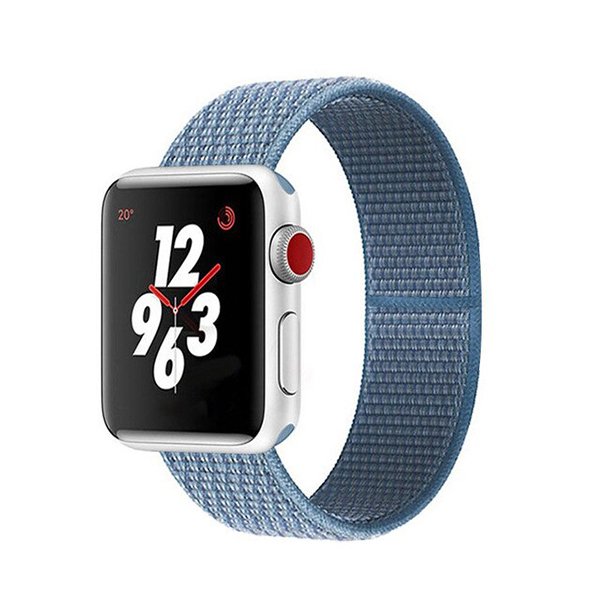 Bracelete Nylon GIFT4ME Compativel Com Apple Watch Series 10 - 46mm - Azul