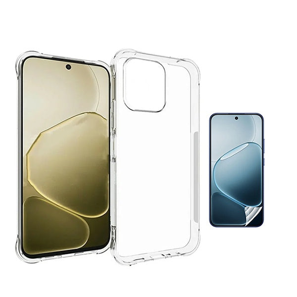 Kit Capa Traseira Super Proteção + Película de Hydrogel Frente Transparente GIFT4ME Para Oppo A6 5G - Transparente