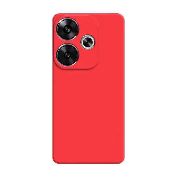 Capa Proteção Traseira Silicone GIFT4ME Compativel Com Xiaomi Poco F6 - Vermelho