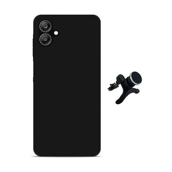 Kit Suporte Magnético Com Pernas + Capa Proteção Silicone GIFT4ME Para Samsung Galaxy A07 - Preto