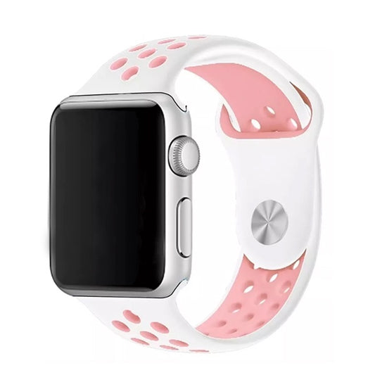 Bracelete Desportiva Gift4Me Para Apple Watch Ultra 2 Series 10 - Branco / Rosa