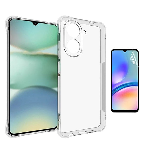 Kit Capa Traseira Super Proteção + Película de Hydrogel Frente Transparente GIFT4ME Para Xiaomi Redmi A5 4G - Transparente