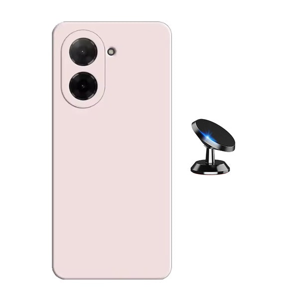 Kit Suporte Magnético + Capa Proteção Silicone GIFT4ME Para Xiaomi Redmi A5 4G - Rosa