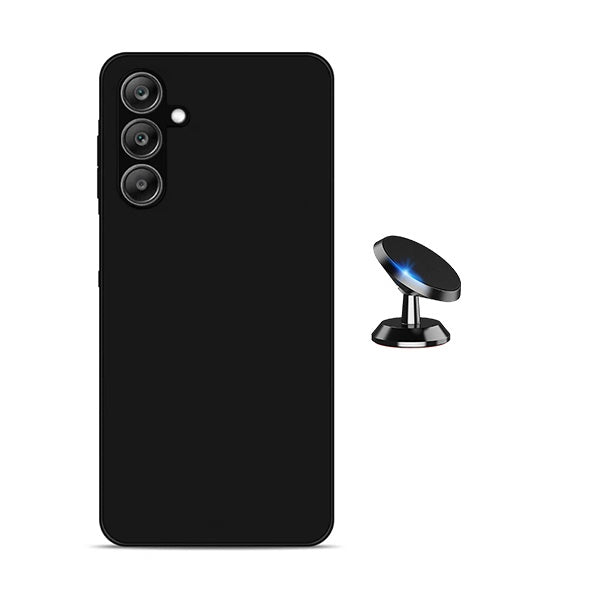 Kit Suporte Magnético + Capa Proteção Silicone GIFT4ME Para Samsung Galaxy A17 4G - Preto