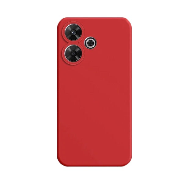 Capa Proteção Traseira Silicone GIFT4ME Compativel Com Xiaomi Redmi 13 - Vermelho
