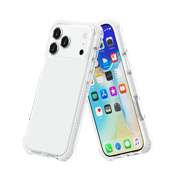 Kit Capa Traseira Super Proteção + Película de Hydrogel Frente Transparente GIFT4ME Para Apple iPhone 17 Pro Max - Transparente