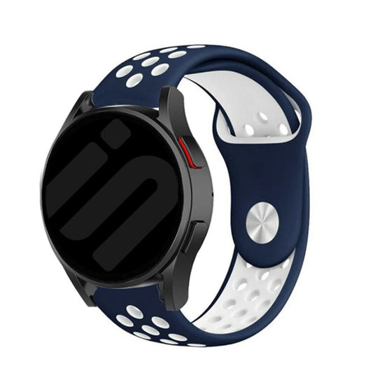 Bracelete Desportiva GIFT4ME Compativel Com Samsung Galaxy Watch7 LTE 44mm - Azul Escuro / Branco