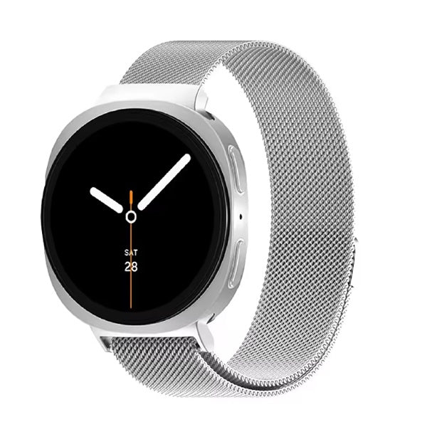 Bracelete Milanese Com Fecho Magnético GIFT4ME Para Samsung Galaxy Watch9 LTE - 44 mm  - Cinza