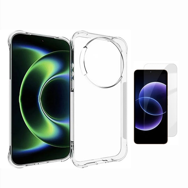 Kit Capa Super Proteção + Película de Vidro Temperado GIFT4ME Para Xiaomi Redmi 17C 4G - Transparente